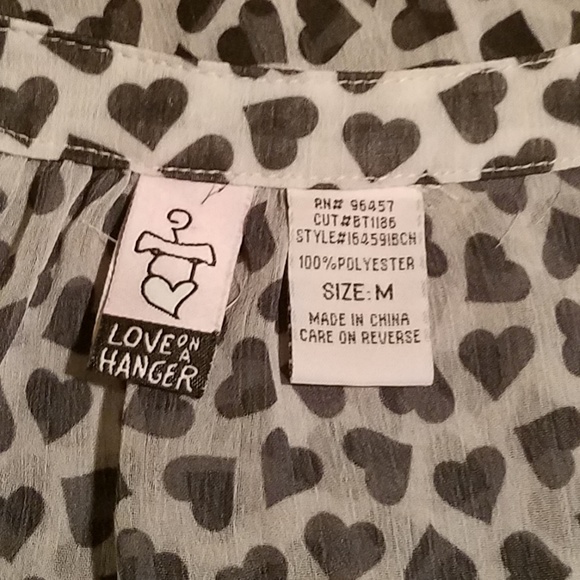 Love on a Hanger Heart Blouse - Picture 4 of 4